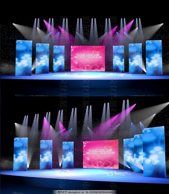 护士节演出3D灯光舞台设计构思
